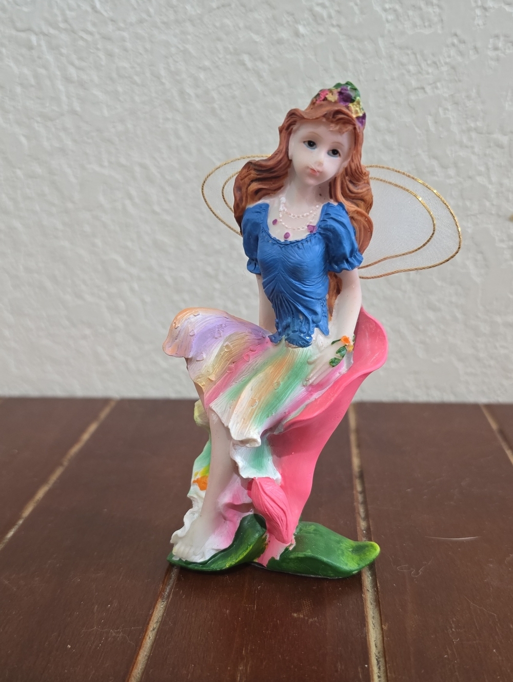Colorful Fairy Figurine - Multicolor Dress